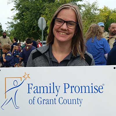 photo of Sam from Family Promise in 2018 Dairy Days Parade