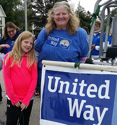 photo of Sheri and Zoe in 2018 Dairy Days Parade